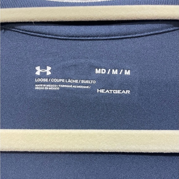 Under Armour Women's V-Neck Tee in Slate Blue - Picture 2 of 3